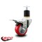 Service Caster 3'' Red Poly Swivel 1-7/8'' Expanding Stem Caster Total Lock Brake SCC-EXTTL20S314-PPUB-RED-178 - alternate 4